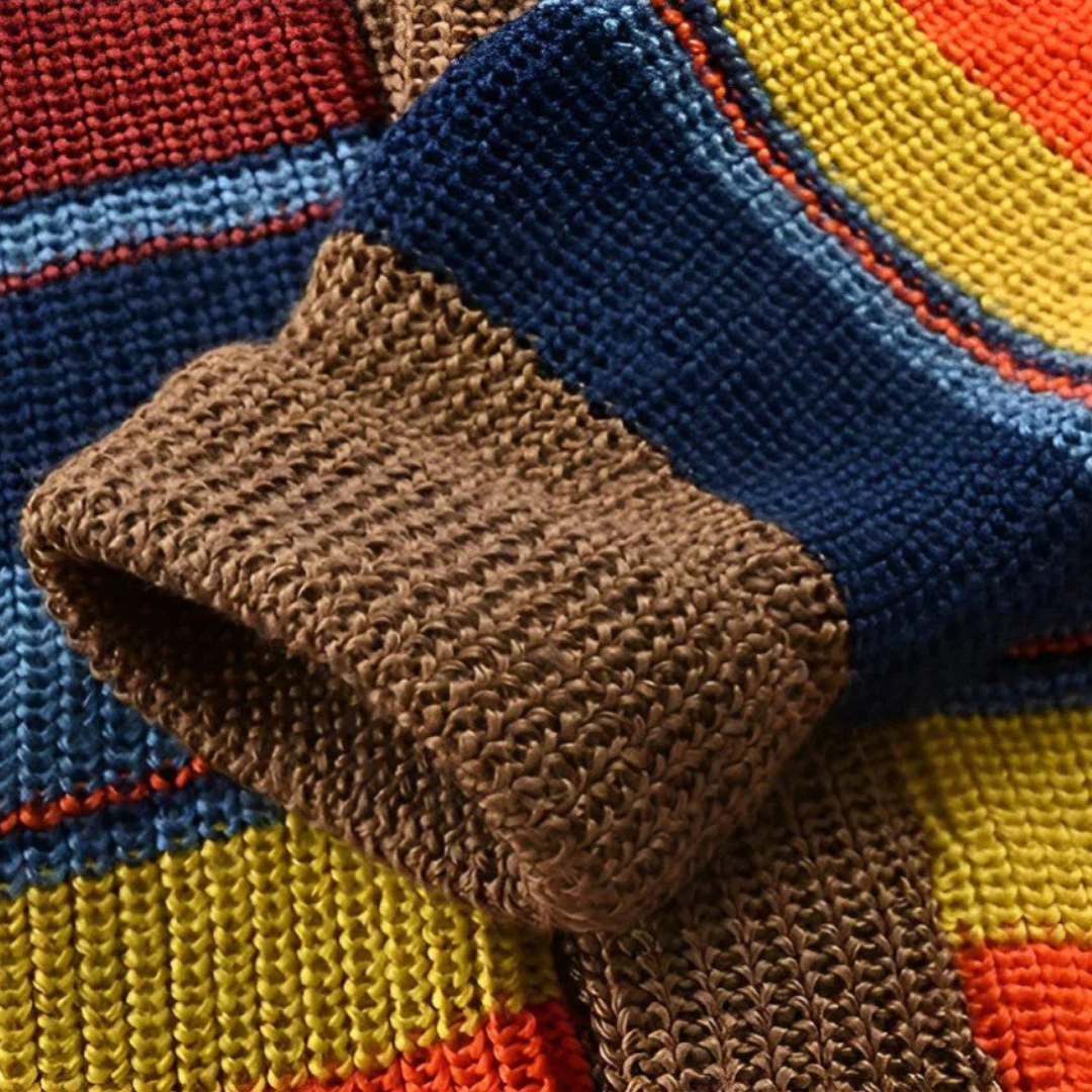 LIAM™ | Men's Striped Shawl Collar Cardigan