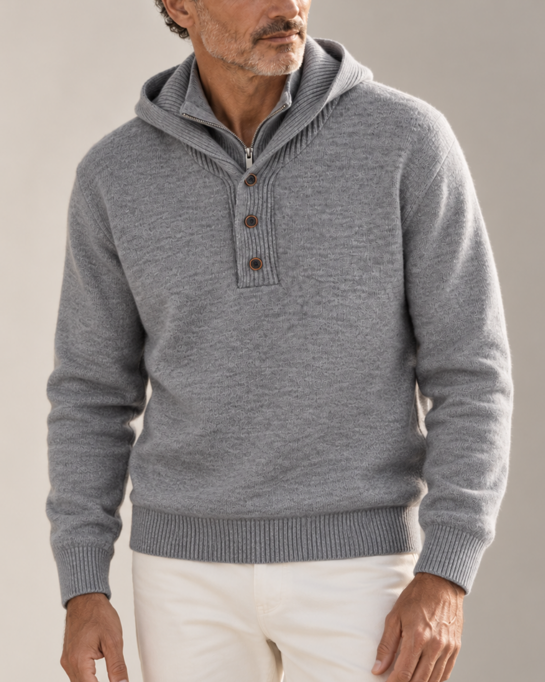LIAM™ | Philip Hooded Turtleneck Sweater