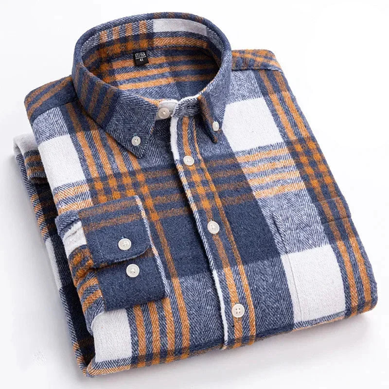 LIAM™ | Rockwell Brushed Cotton Flannel Shirt