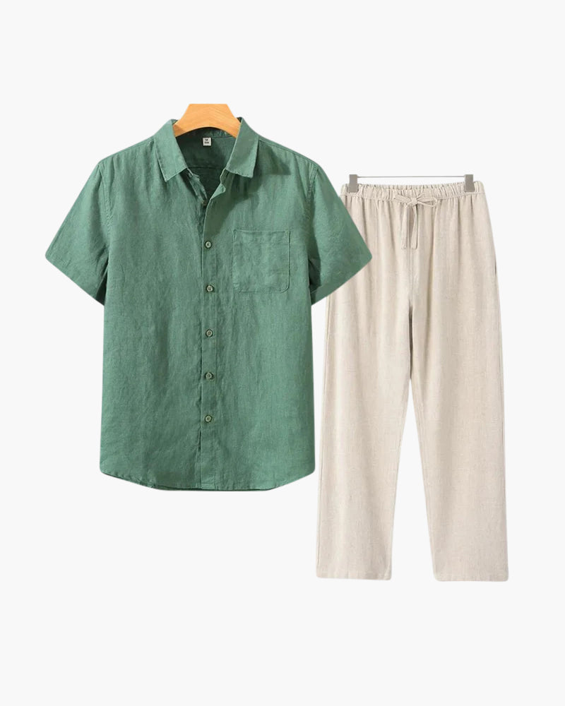 LIAM™ | LINEN COMBO (SHORTSLEEVE)