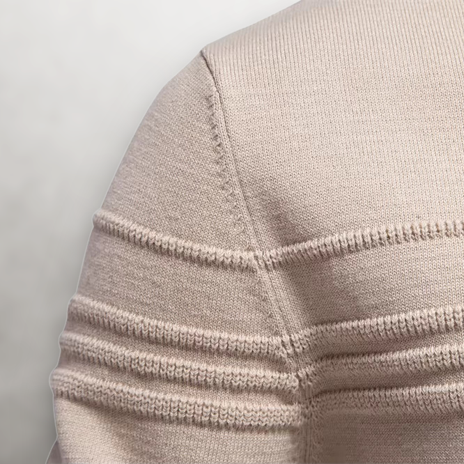 LIAM™ | Sullivan Grid-Knit Cotton Sweater