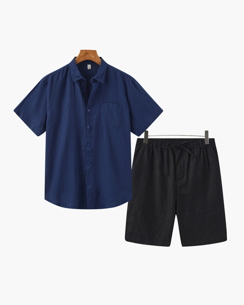 LIAM™ | LINEN COMBO (SHORTS)