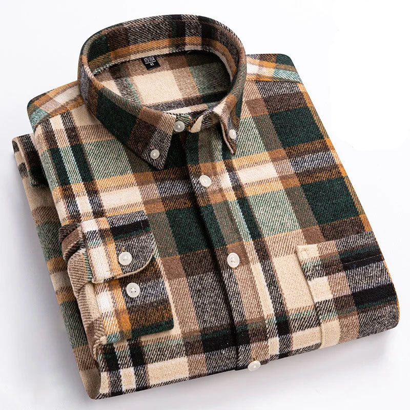 LIAM™ | Rockwell Brushed Cotton Flannel Shirt