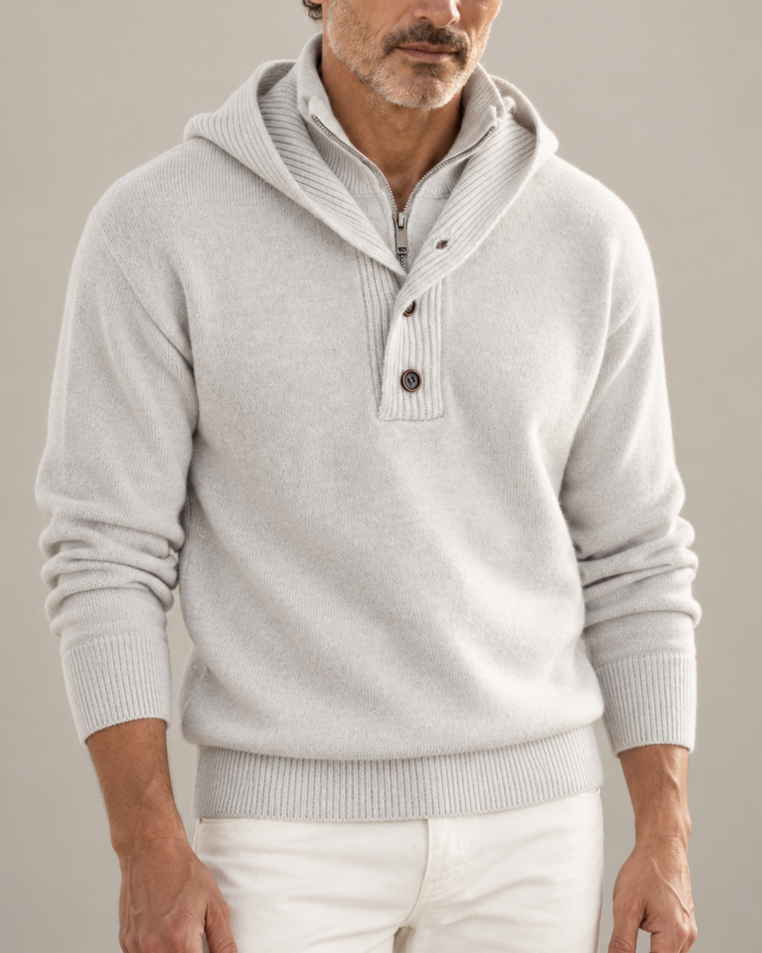 LIAM™ | Philip Hooded Turtleneck Sweater