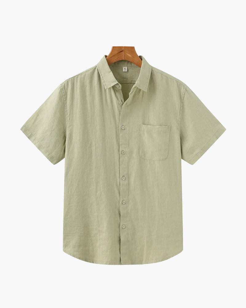 LIAM™ | LINEN SHIRT (SHORTSLEEVE)