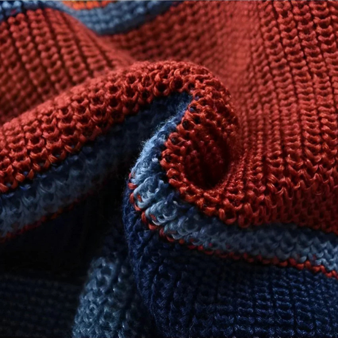 LIAM™ | Men's Striped Shawl Collar Cardigan