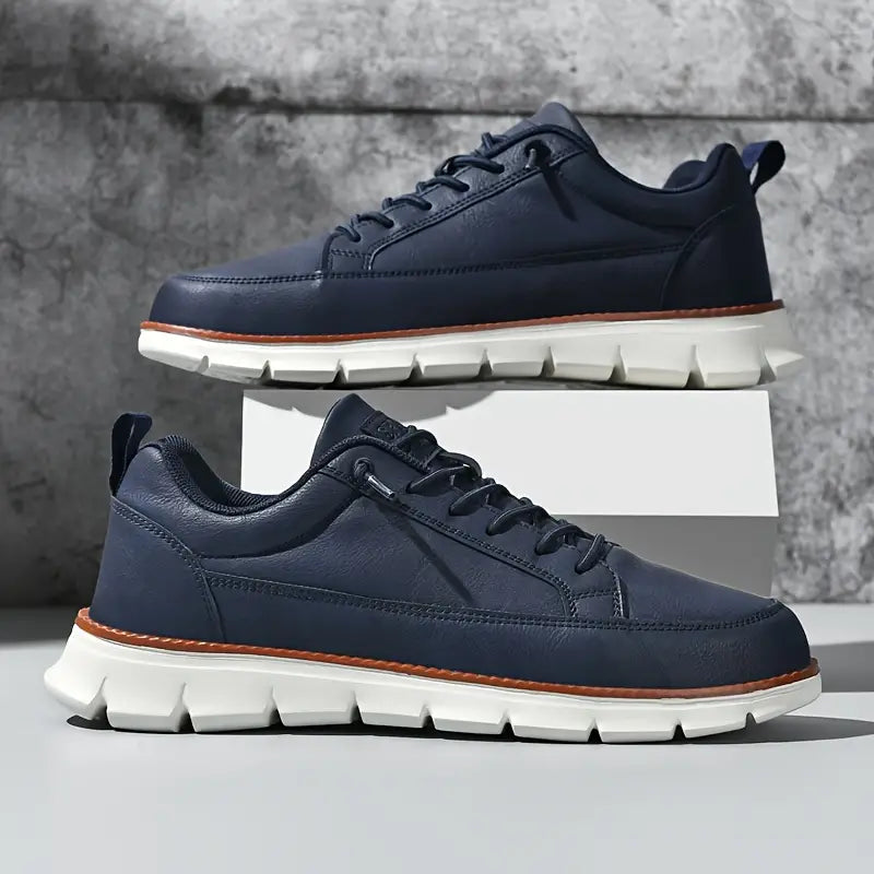 LIAM™ | Men's Cushioned Leather Walking Sneakers