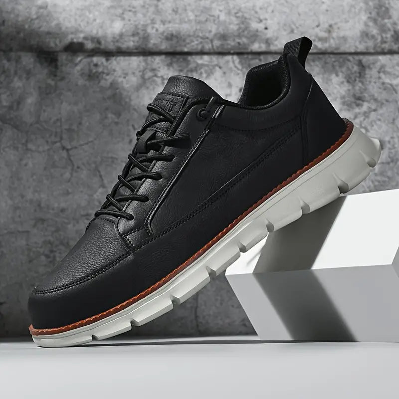 LIAM™ | Men's Cushioned Leather Walking Sneakers