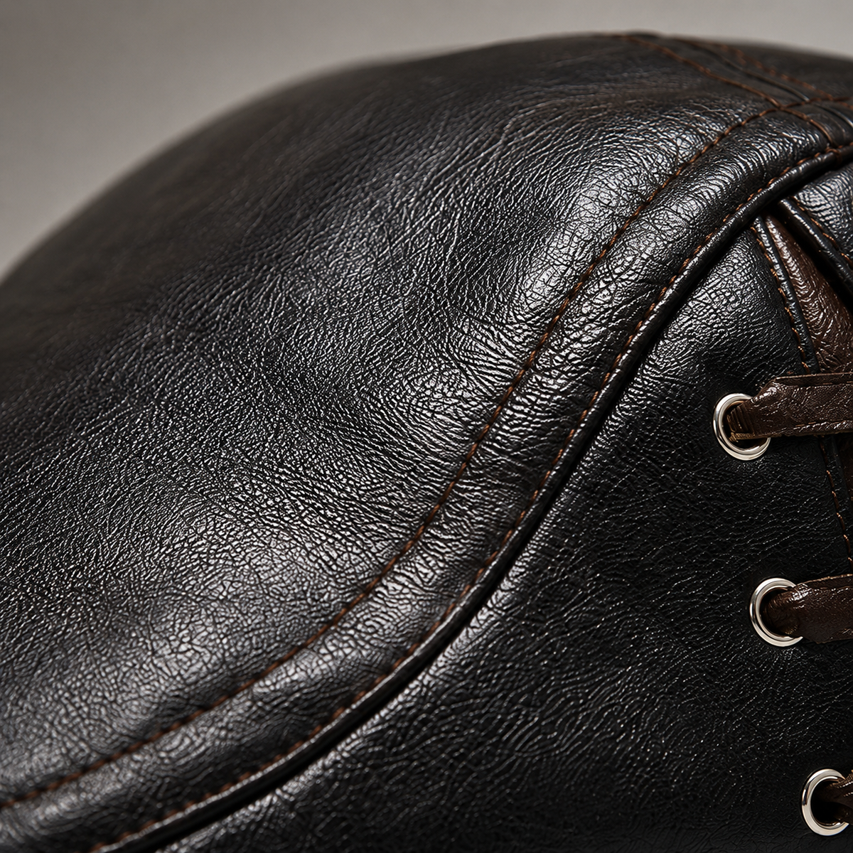 LIAM™ | Corbin Leather Driving Cap