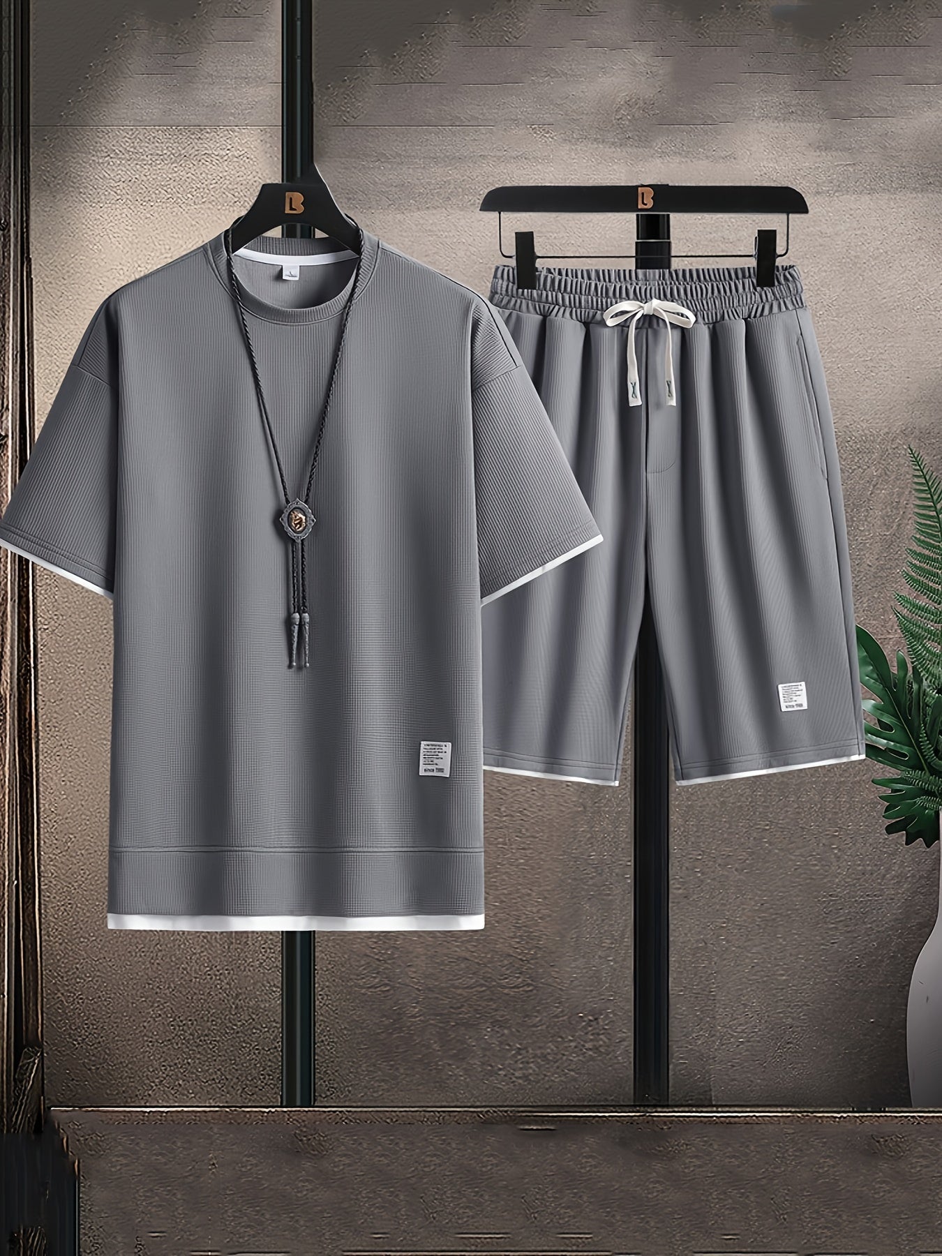 LIAM™ | Men's Tee Shorts Set