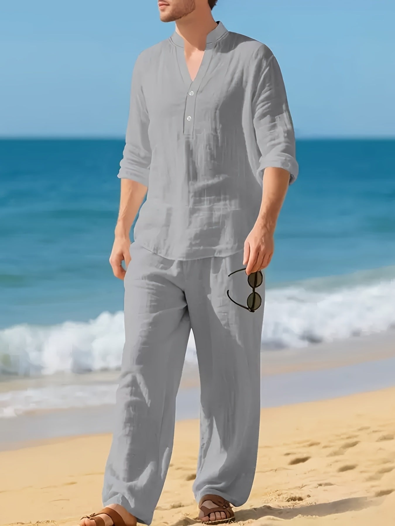 LIAM™ | Men's Coords Woven Linen