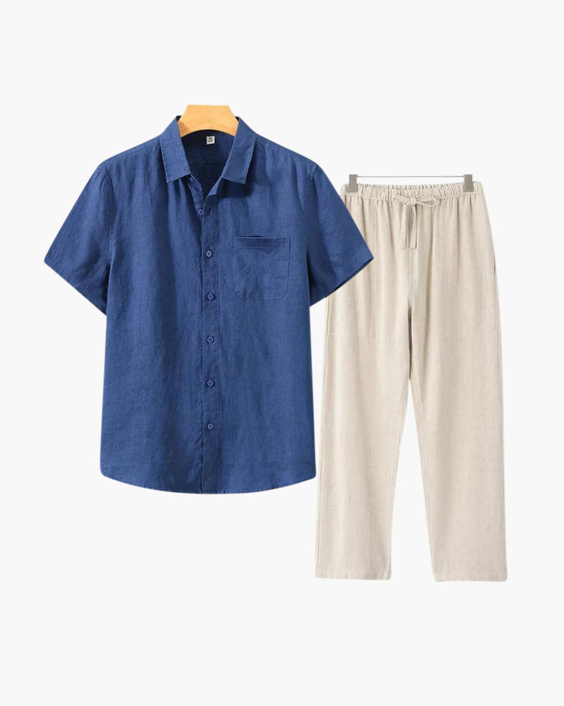 LIAM™ | LINEN COMBO (SHORTSLEEVE)