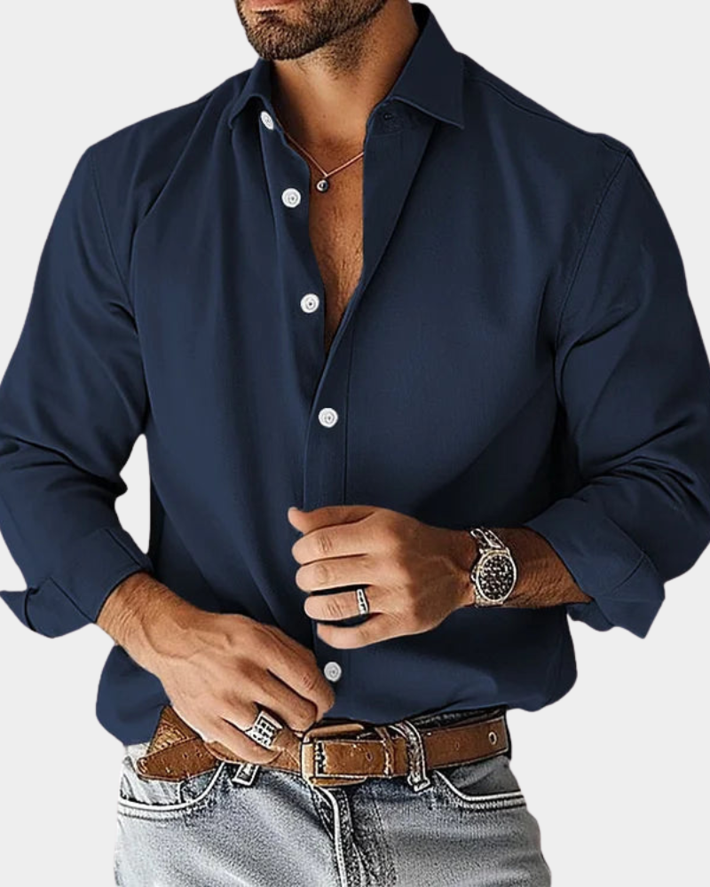 LIAM™ | SLIM FIT STRETCH BUTTONED SHIRT FOR MEN