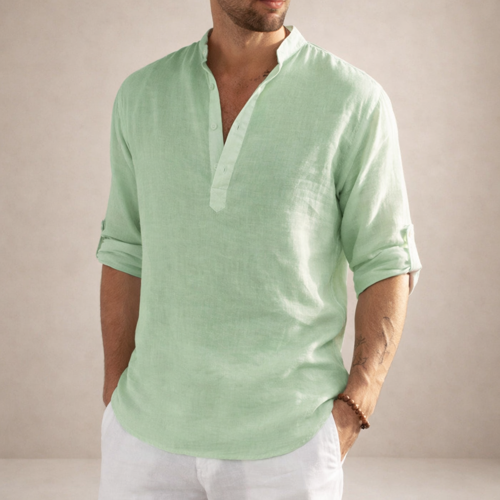 LIAM™ | Stand Collar Shirt