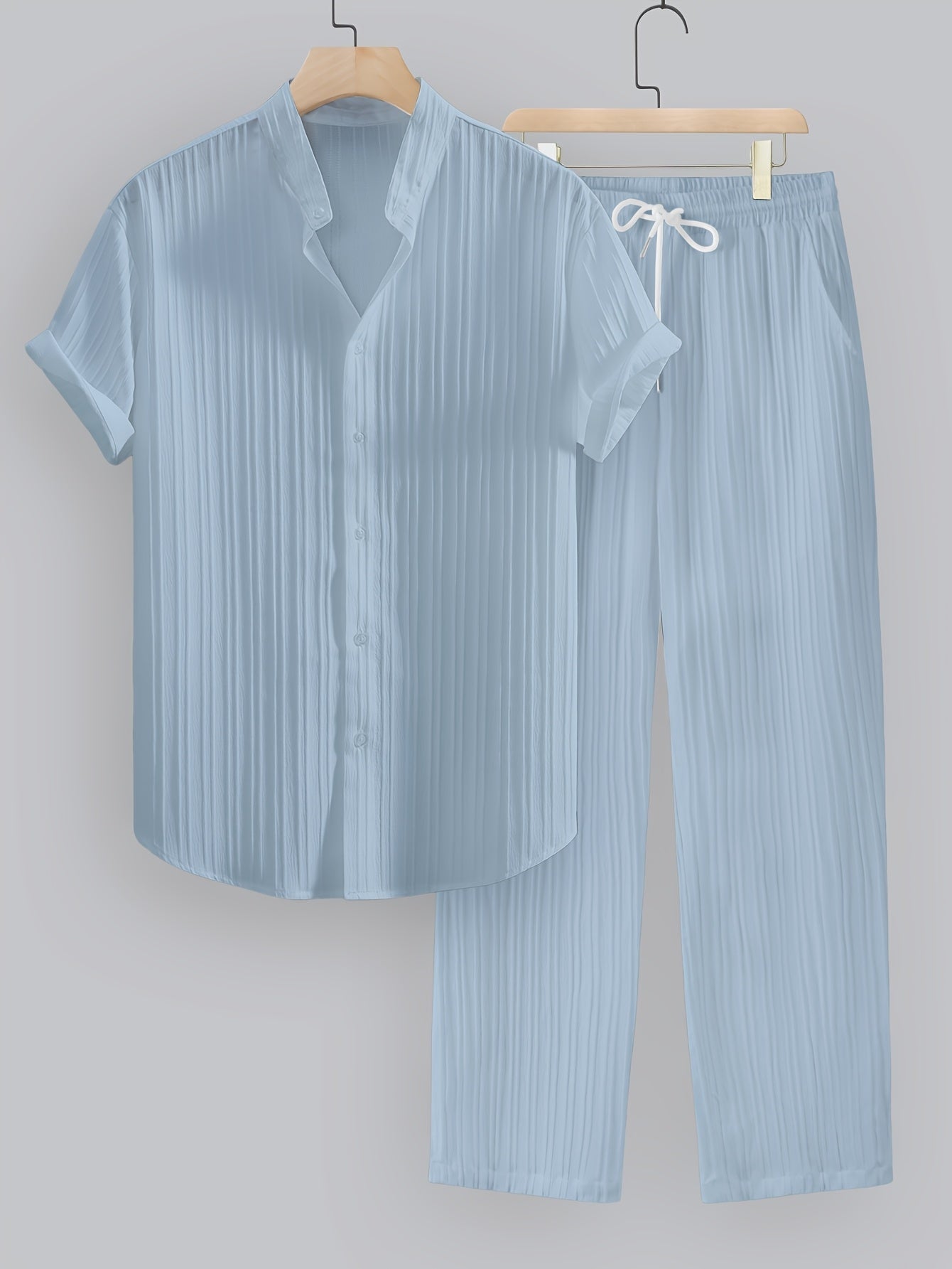 LIAM™ | Men's Ribbed Fabric Co-Ord Set