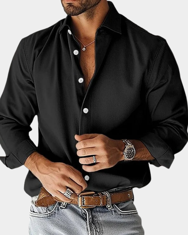 LIAM™ | SLIM FIT STRETCH BUTTONED SHIRT FOR MEN