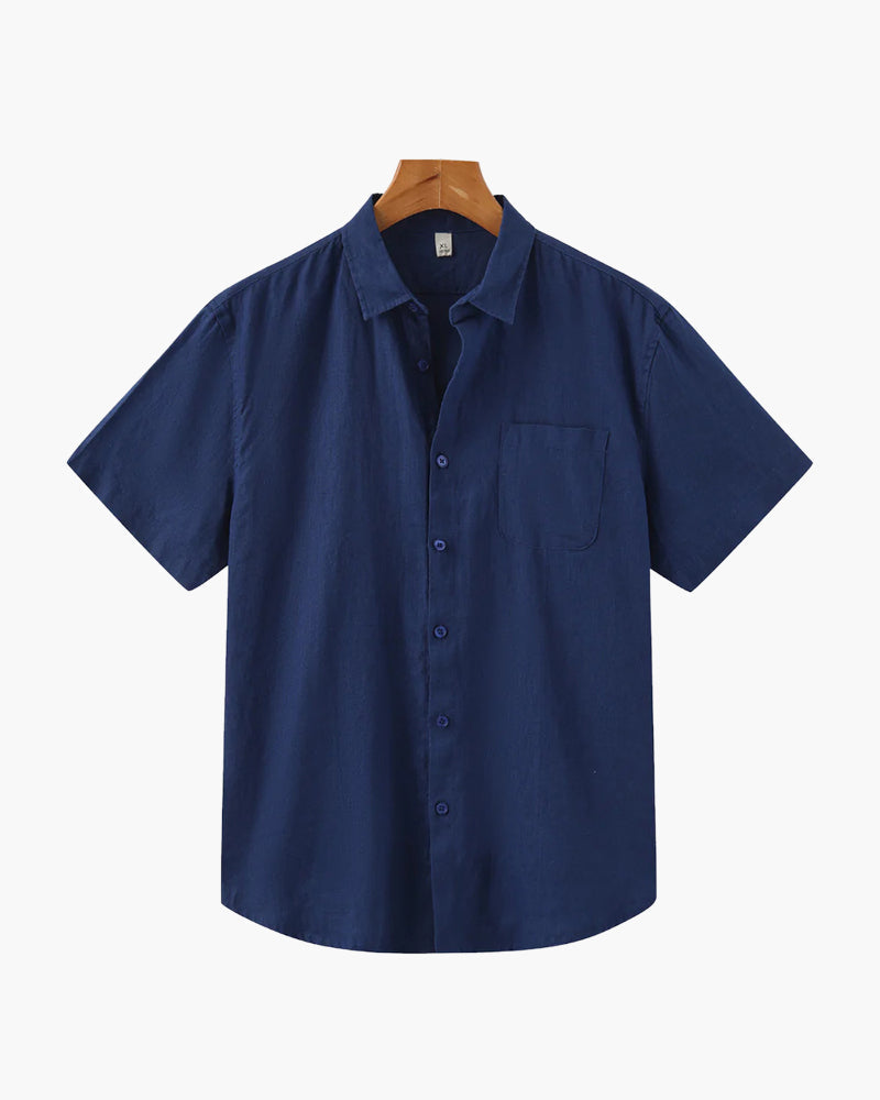 LIAM™ | LINEN SHIRT (SHORTSLEEVE)