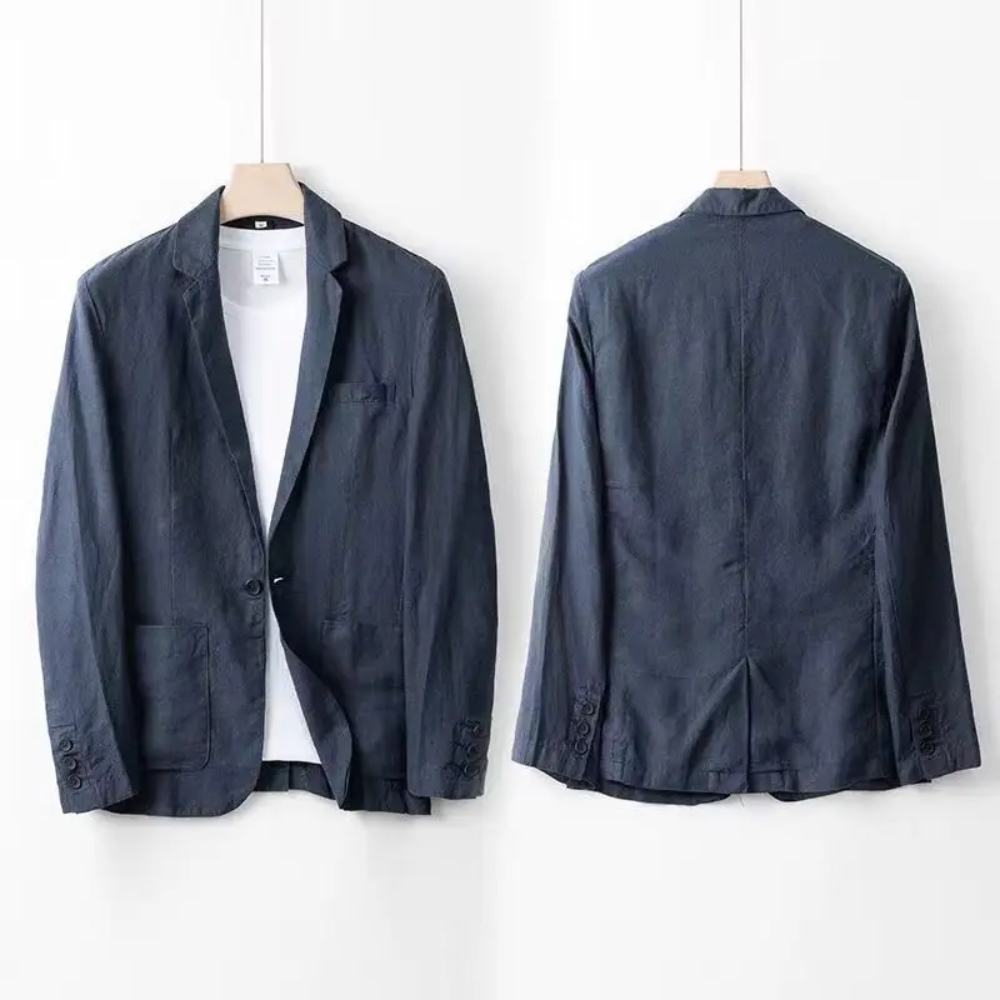 LIAM™ | Men's Pure Linen Coord