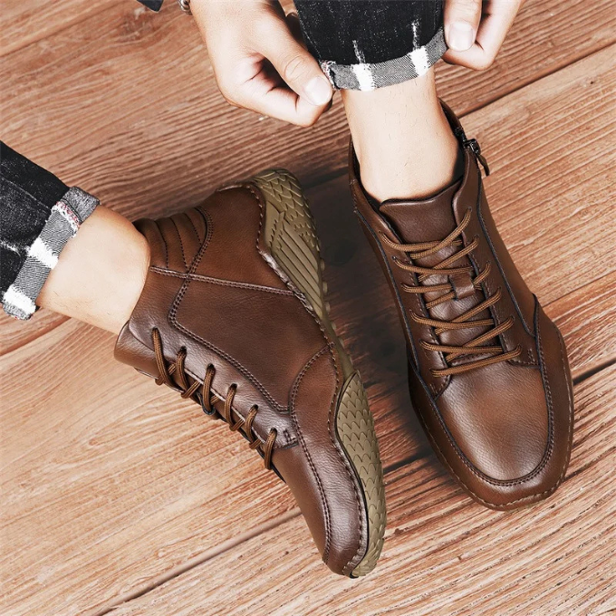 LIAM™ | RUGGED LEATHER BOOTS FOR MEN