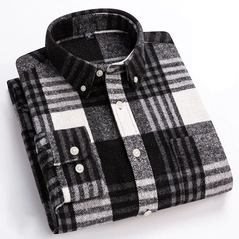 LIAM™ | Rockwell Brushed Cotton Flannel Shirt