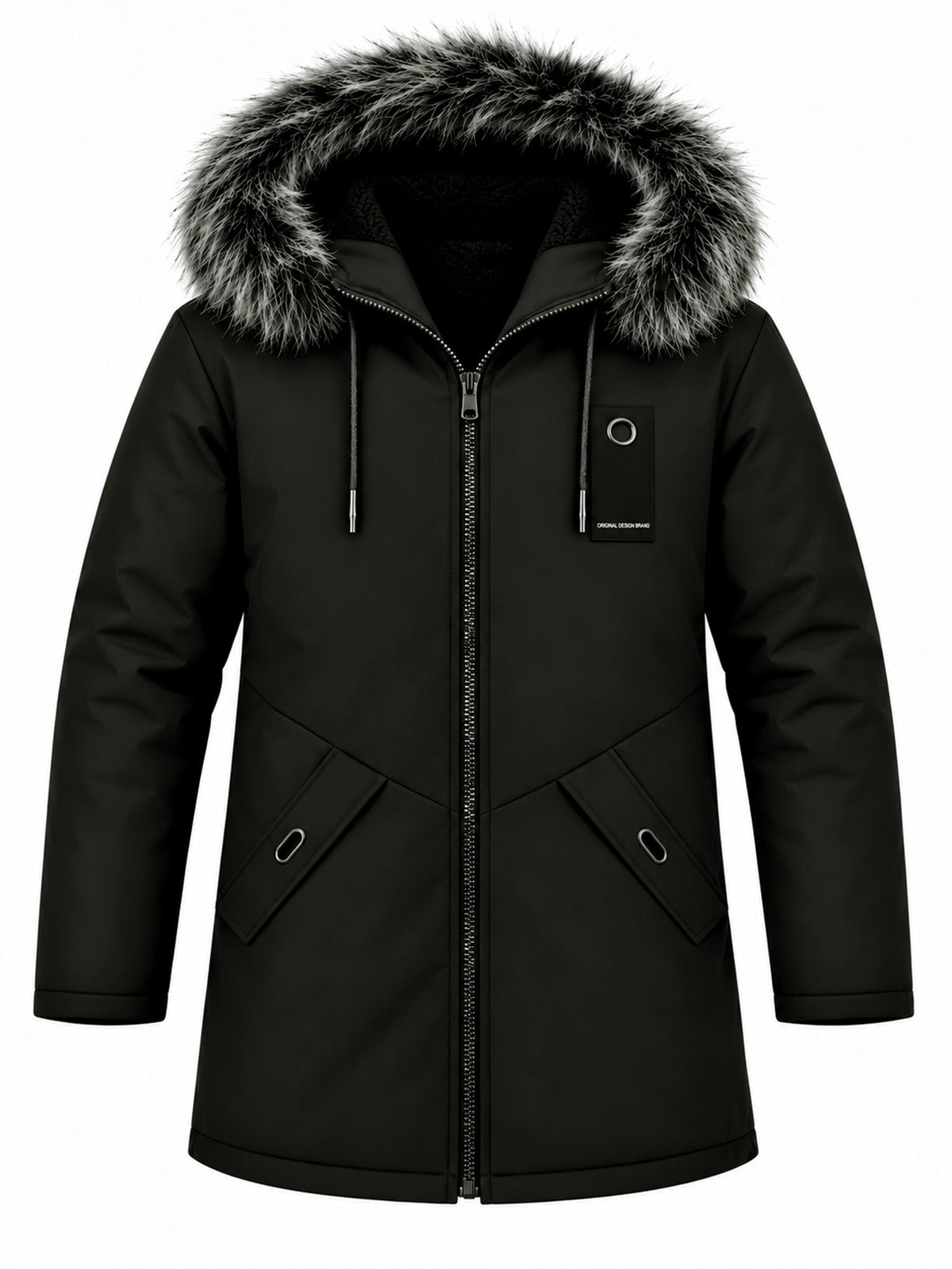 LIAM™ | Men's Windproof Hooded Thermal Mid-Length Parka Jacket