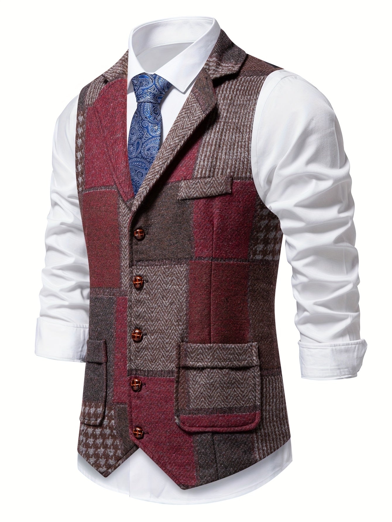 LIAM™ | FORMAL TWEED VEST FOR MEN