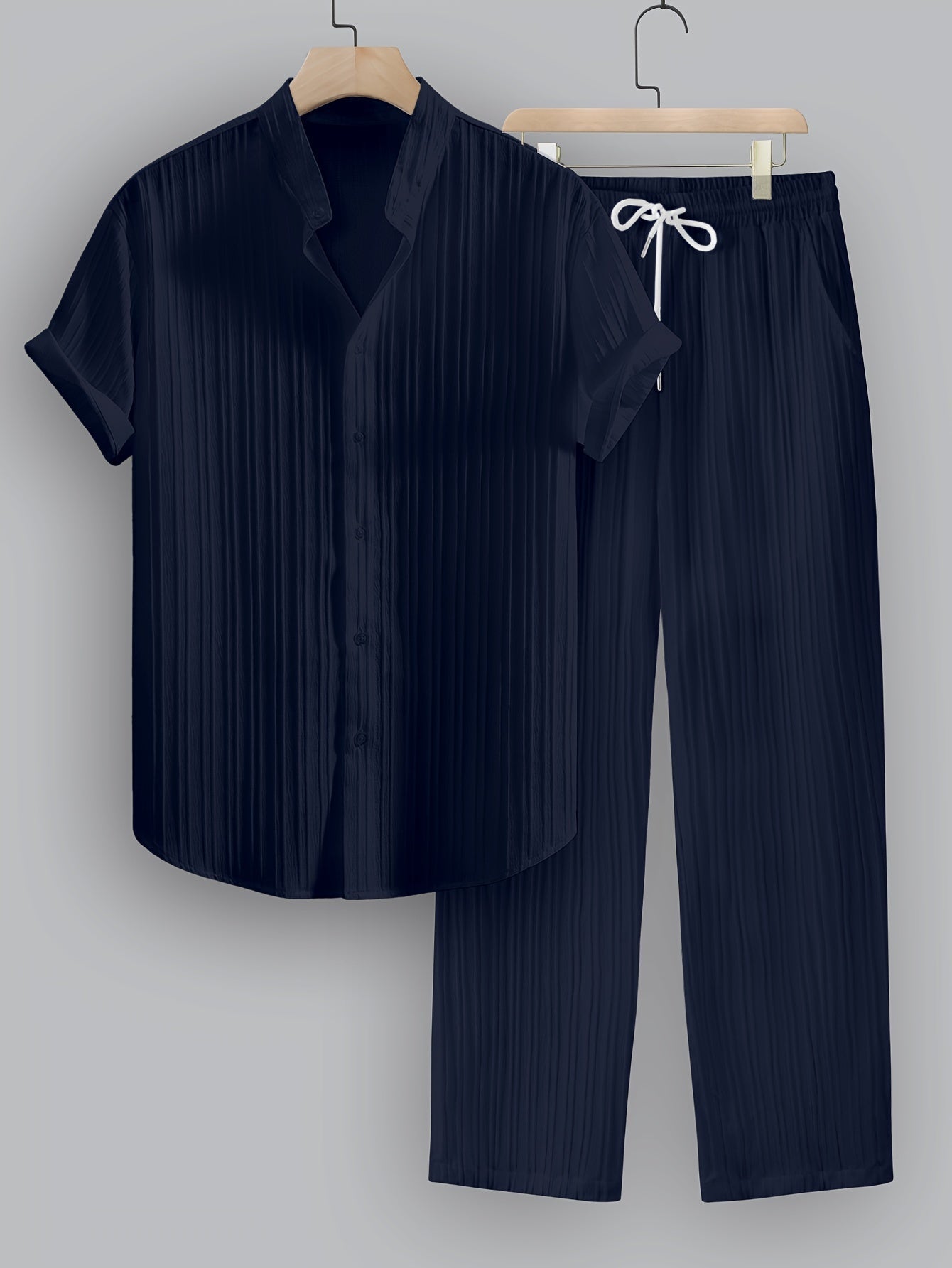 LIAM™ | Men's Ribbed Fabric Co-Ord Set