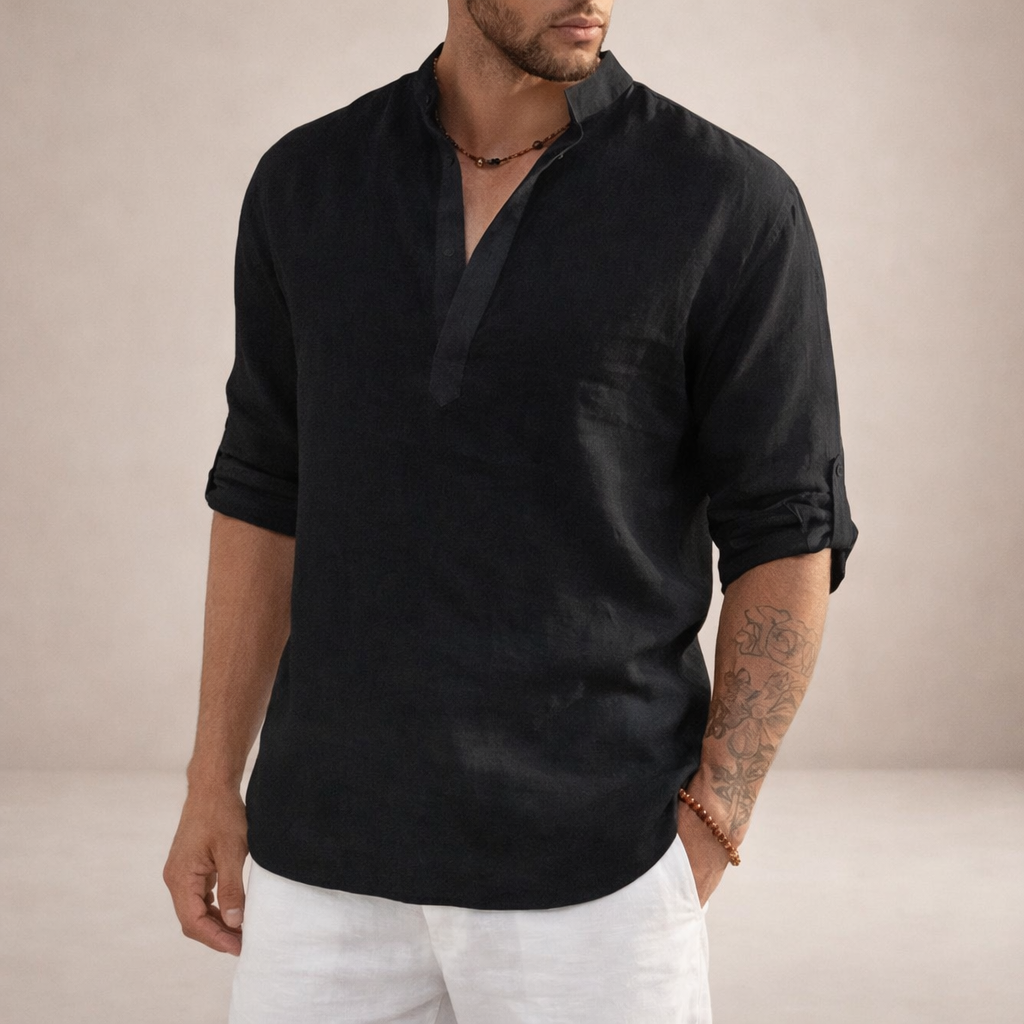 LIAM™ | Stand Collar Shirt