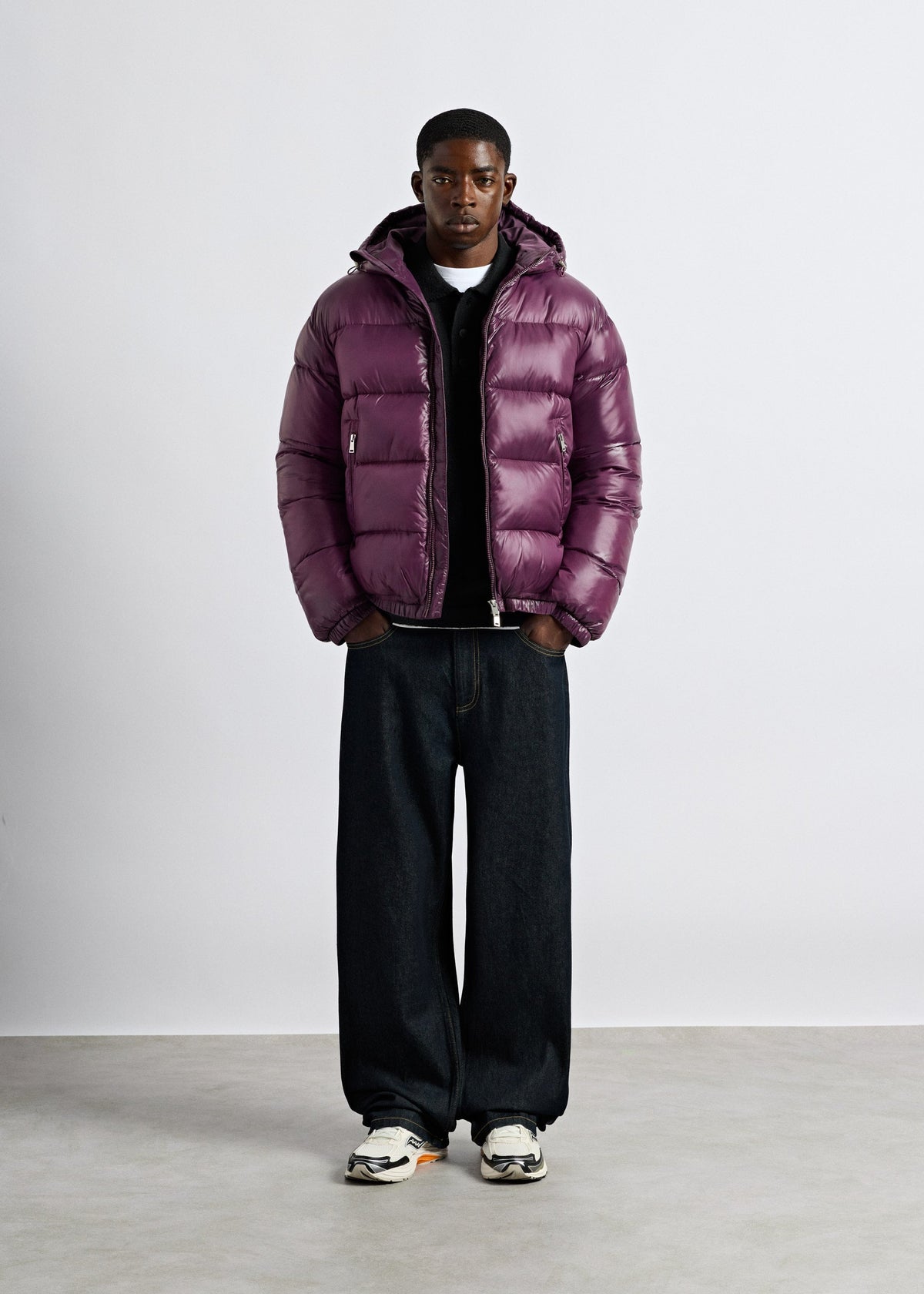 LIAM™ | Glossy Puffer Jacket