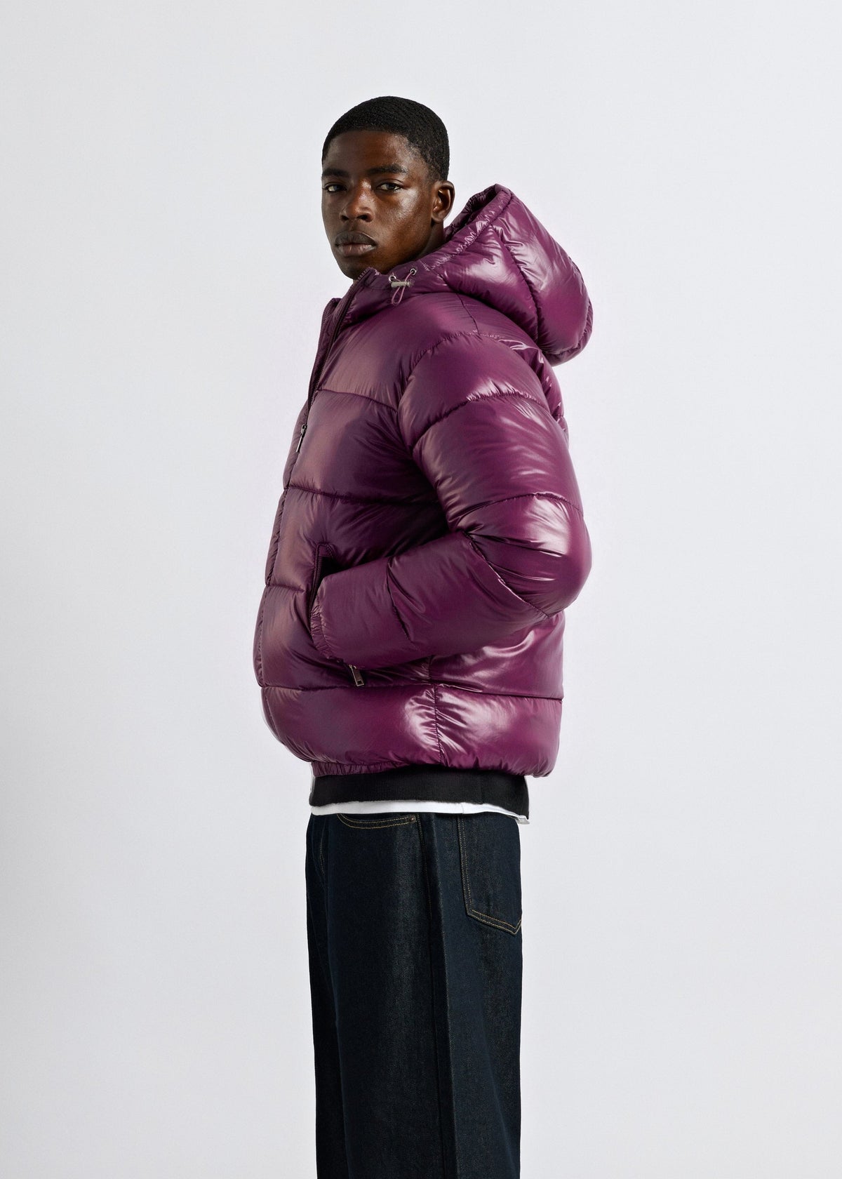 LIAM™ | Glossy Puffer Jacket