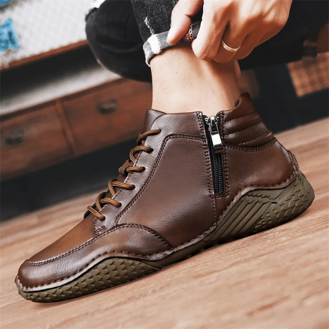 LIAM™ | RUGGED LEATHER BOOTS FOR MEN