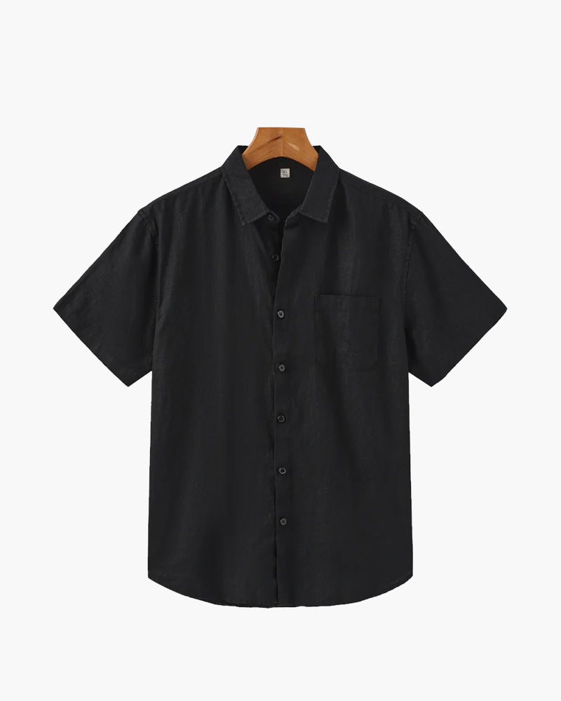 LIAM™ | LINEN SHIRT (SHORTSLEEVE)