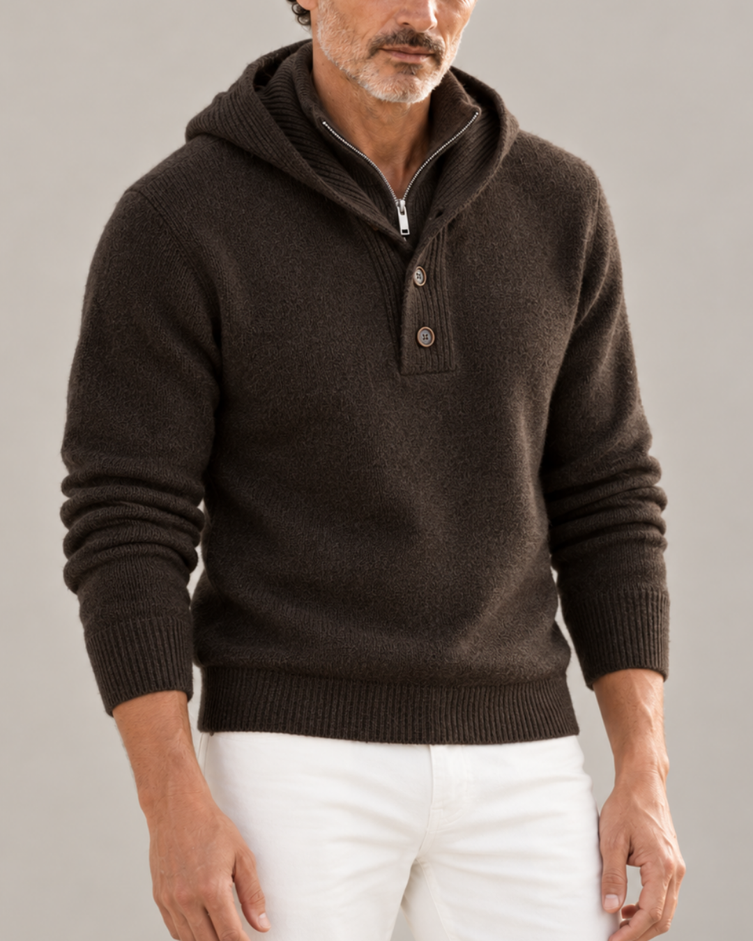 LIAM™ | Philip Hooded Turtleneck Sweater