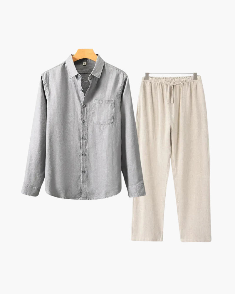 LIAM™ | LINEN COMBO (LONGSLEEVE)