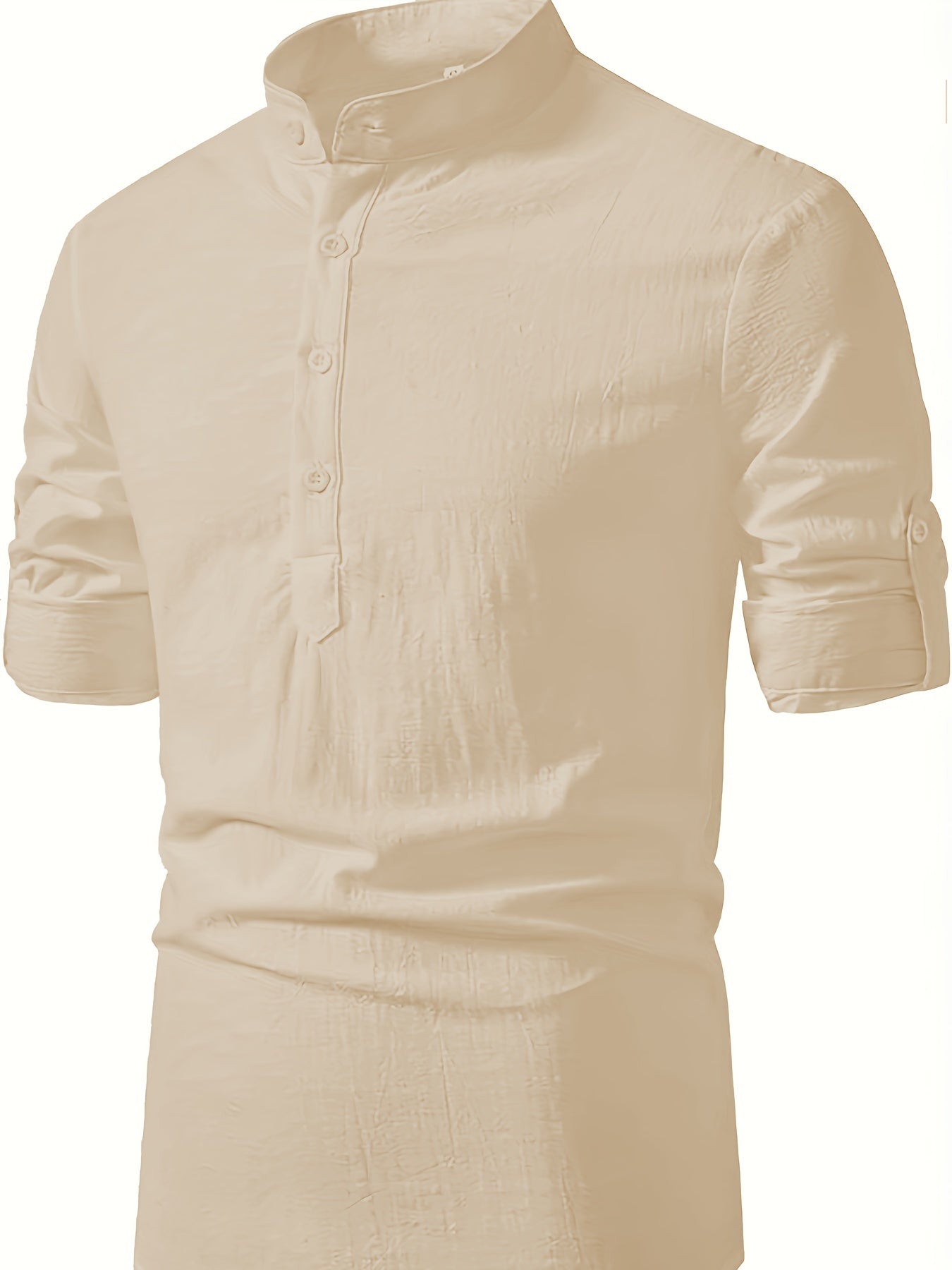 LIAM™ | Men's Cotton-Linen Popover Shirt