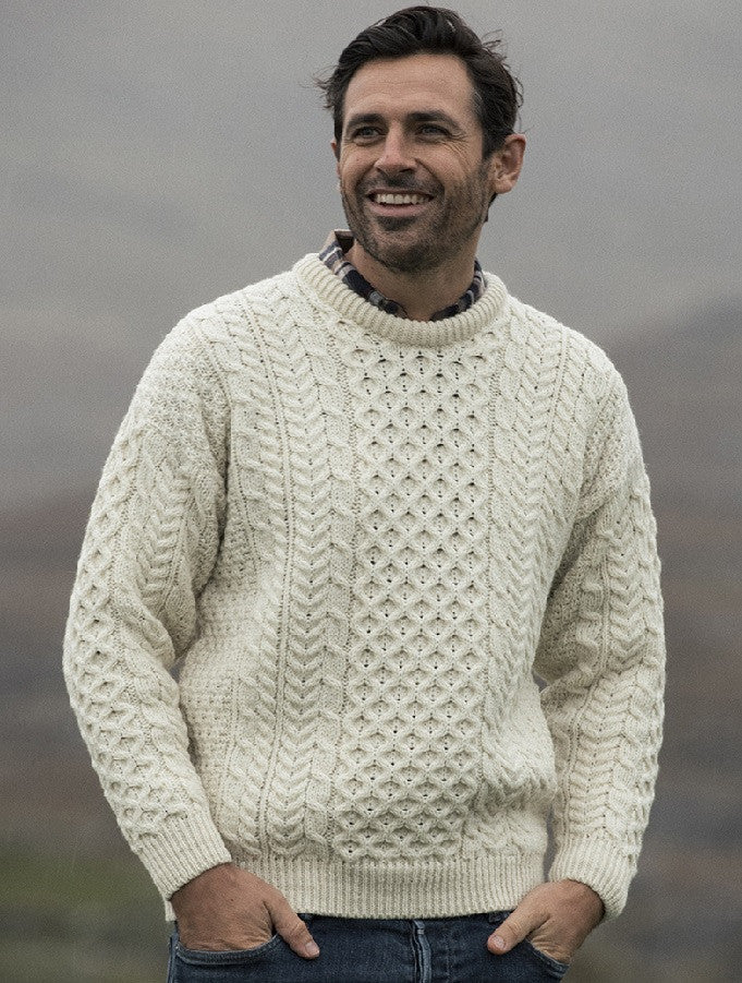 LIAM™ | Merino Aran Sweater