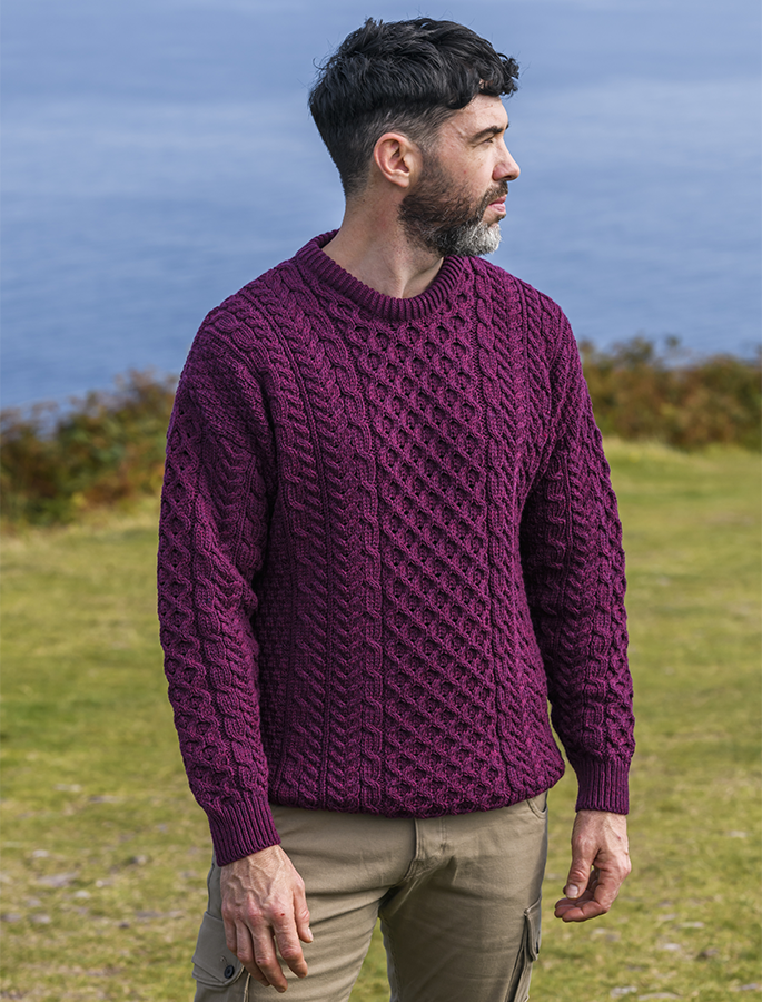 LIAM™ | Merino Aran Sweater