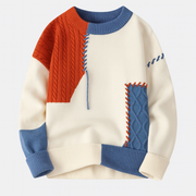 LIAM| MEN'S PATCHWORK SWEATER