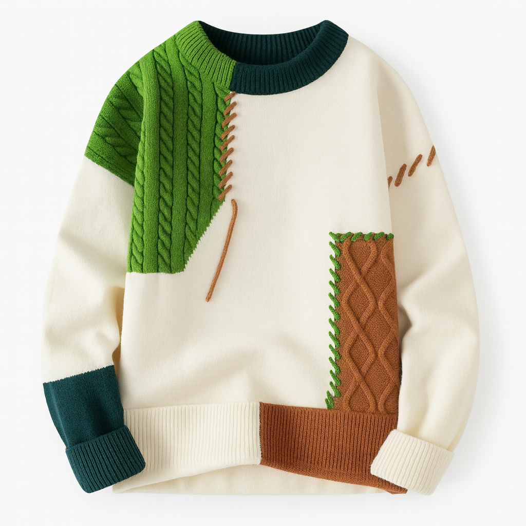 LIAM| MEN'S PATCHWORK SWEATER