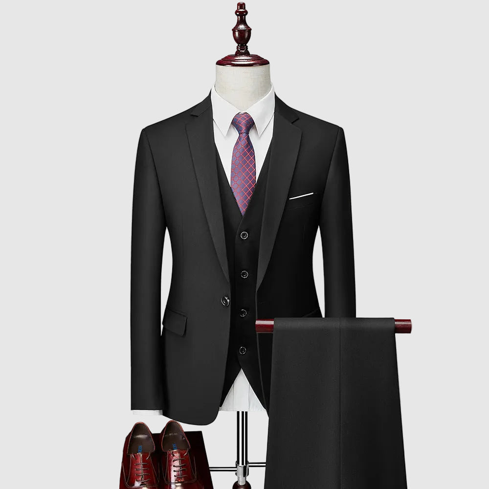 LIAM™ | Men's Tailored Three-Piece Suit Set