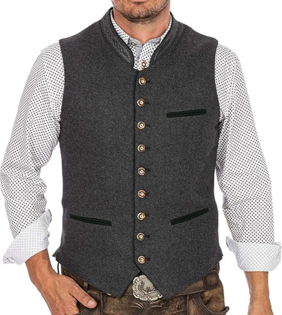 LIAM™ | Men's Slim Trachten Vest