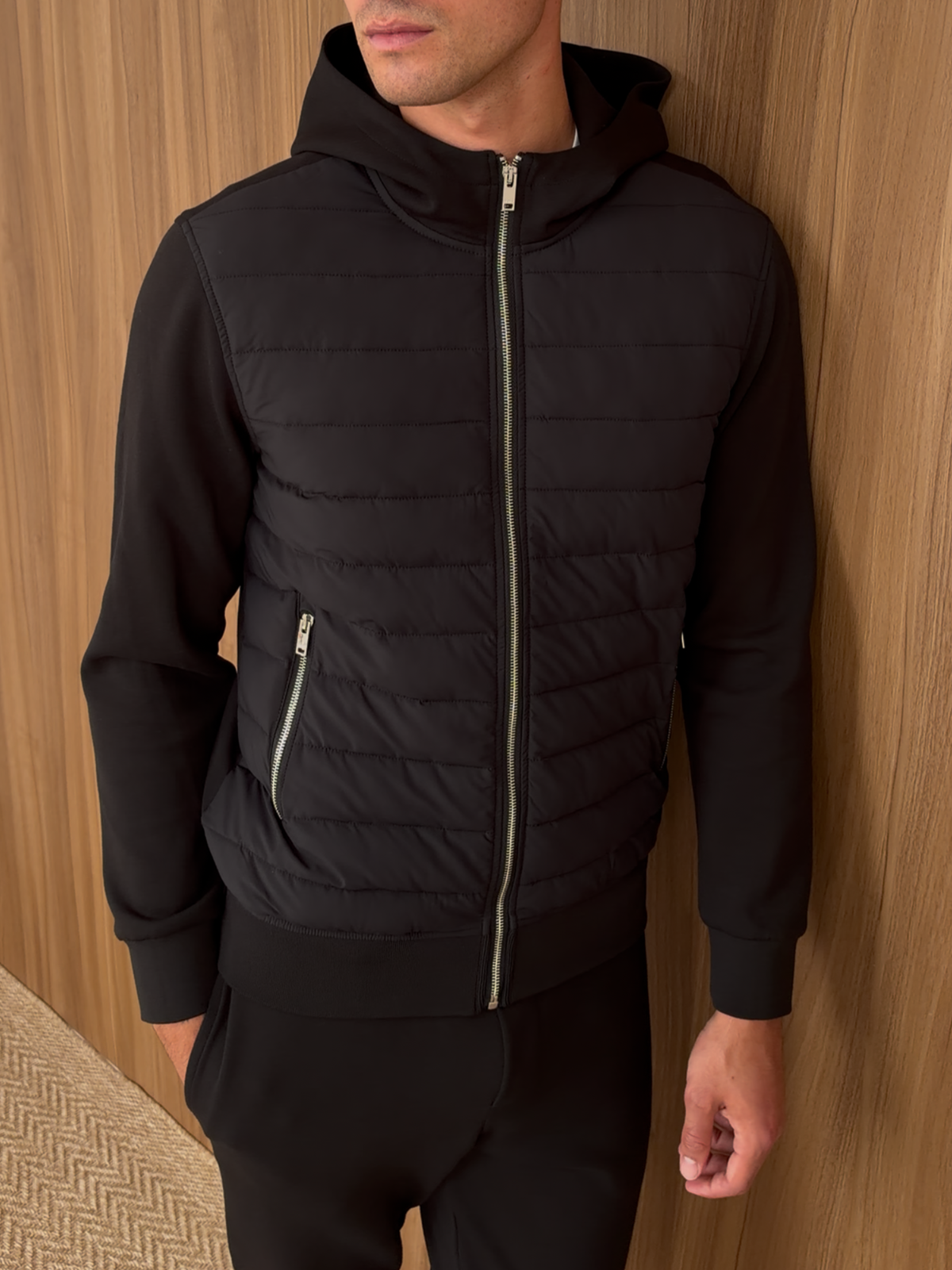 LIAM™ | Hybrid Quilted Hooded Jacket