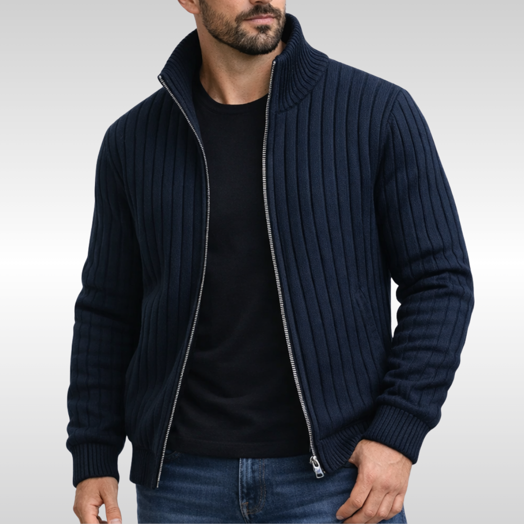LIAM™ | ELEGANT ZIP CARDIGAN