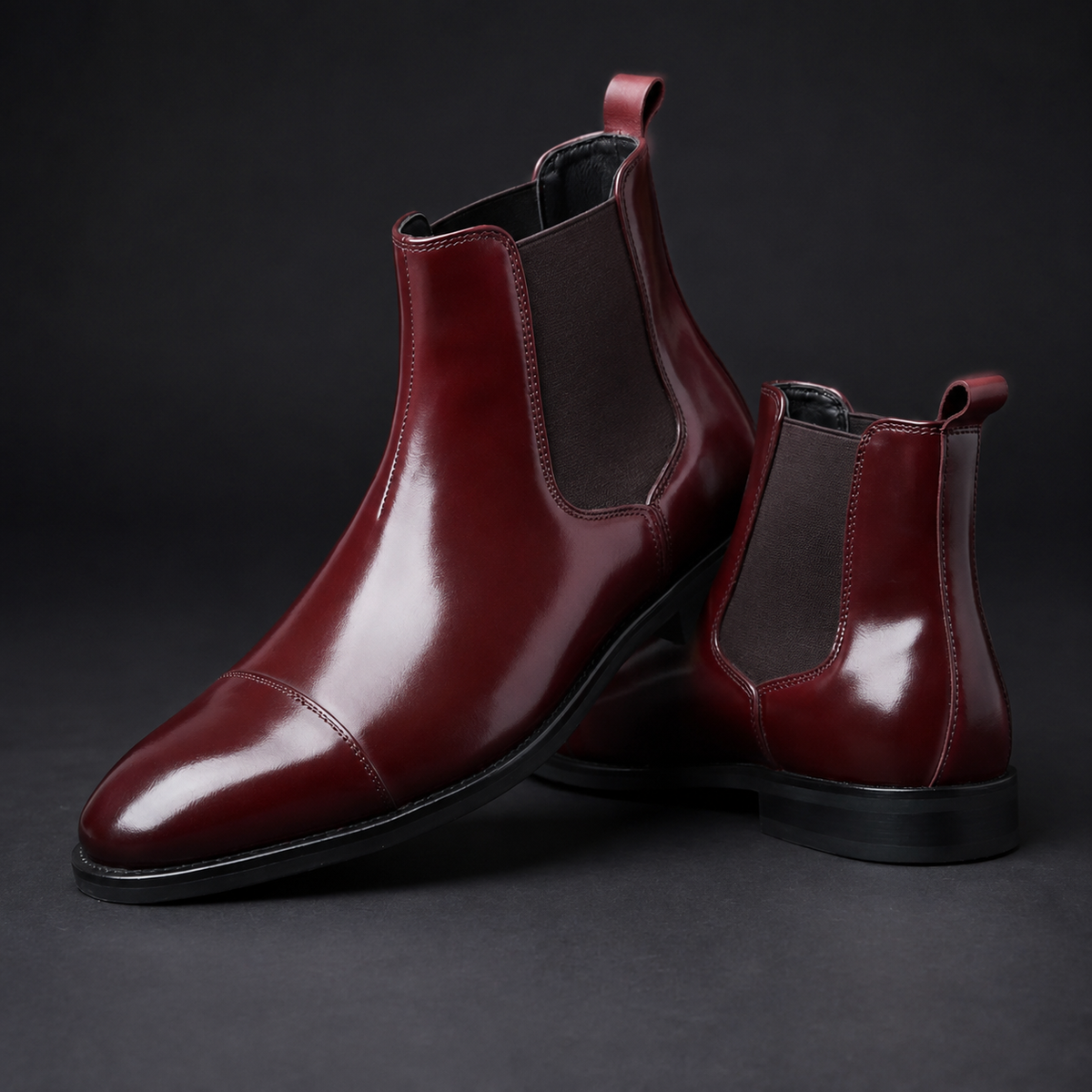 LIAM™ | Calvino Leather Chelsea Boots