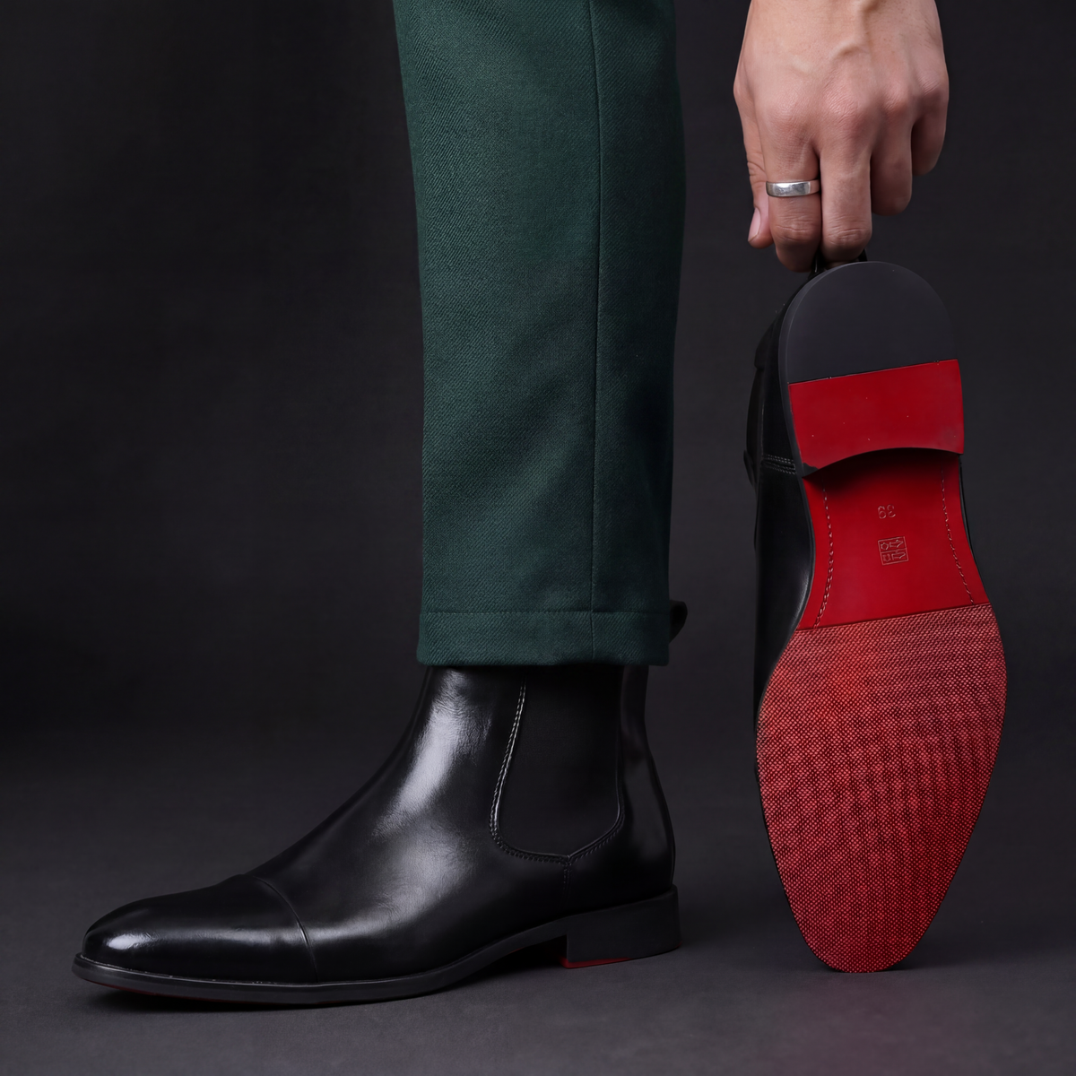 LIAM™ | Calvino Leather Chelsea Boots