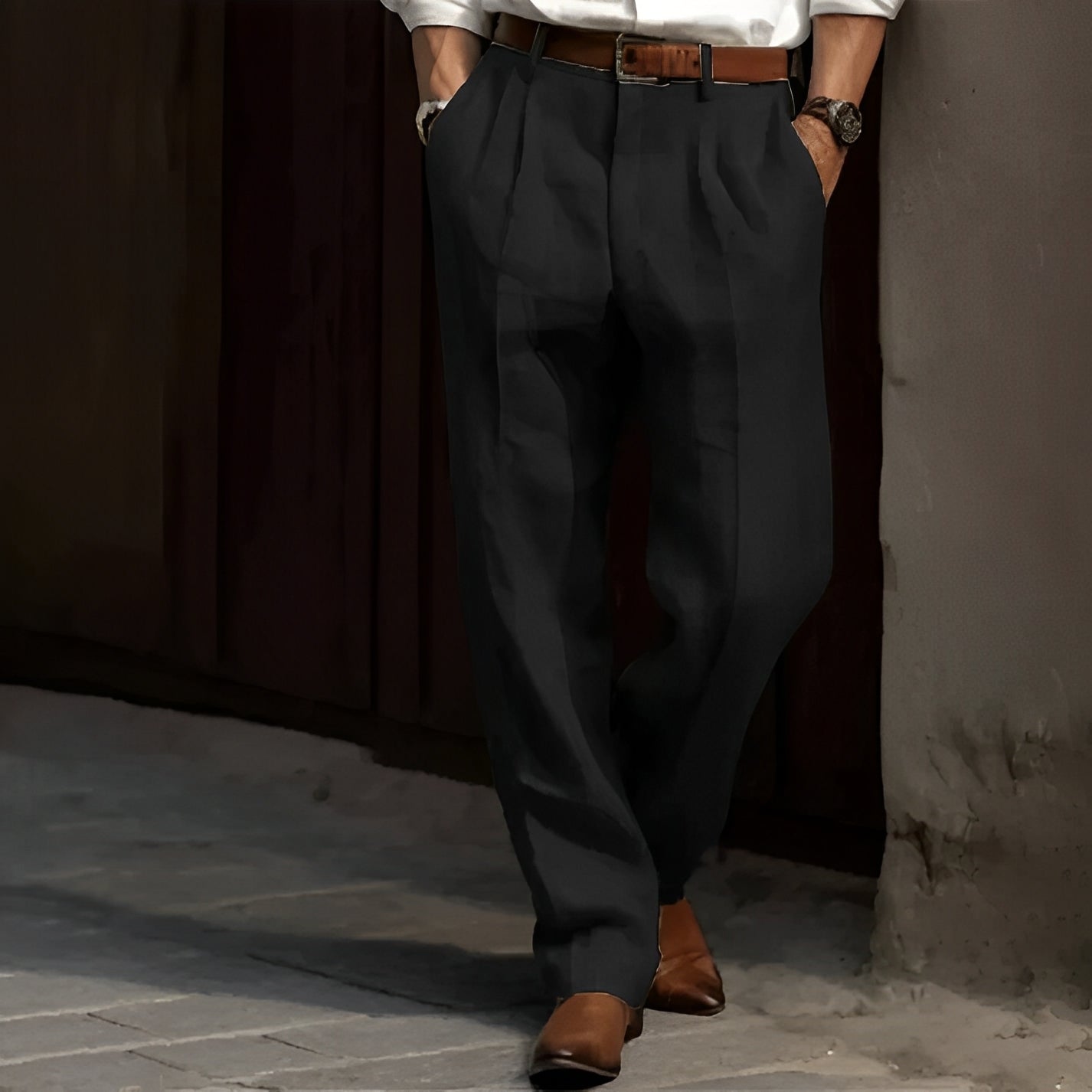 LIAM™ | Retro Wide-Leg Trouser