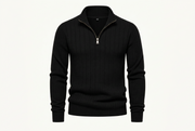 LIAM™ | Ribbed Troyer Sweater