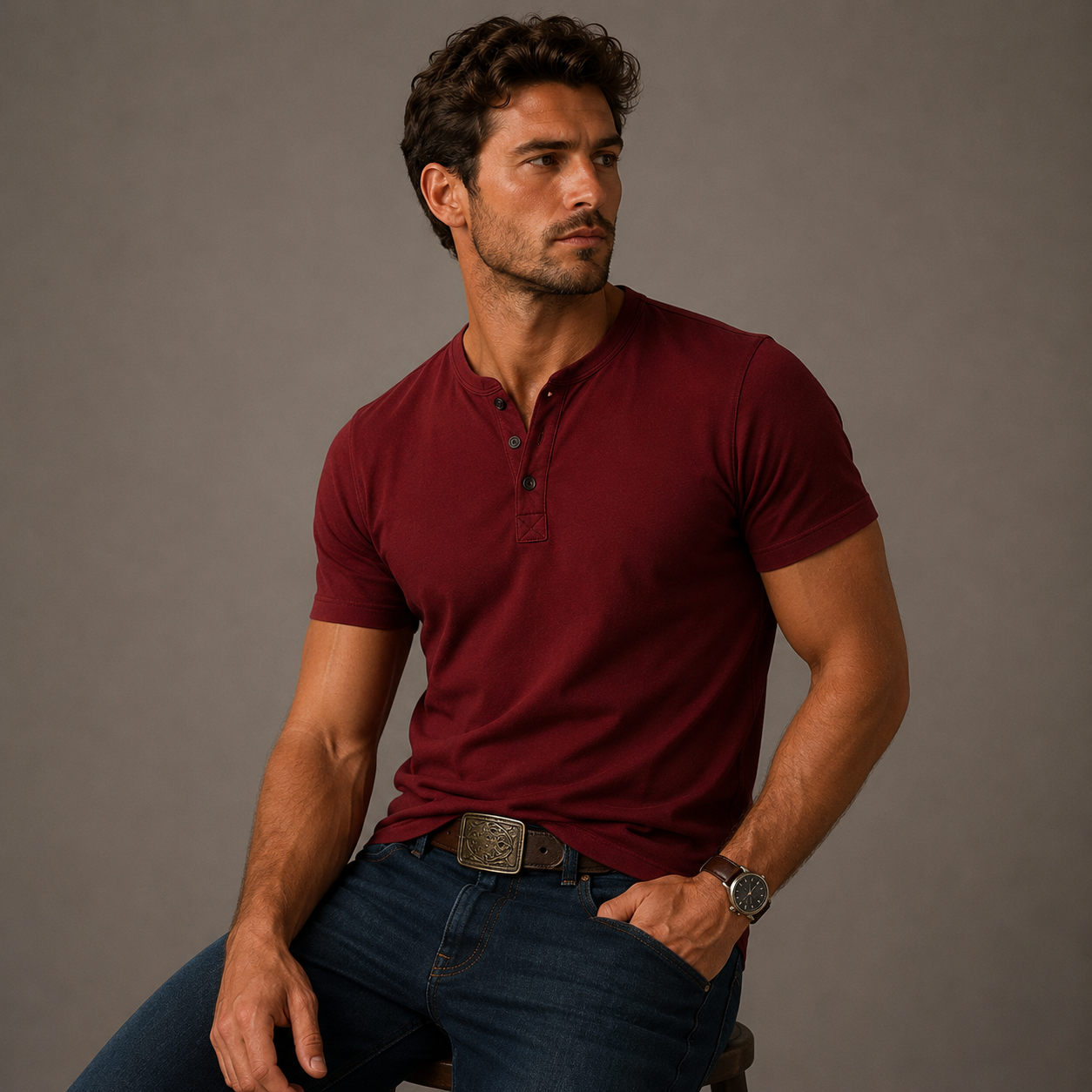 LIAM™ | Henley Polo