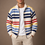 LIAM™ | Emmett Striped Zip Cardigan