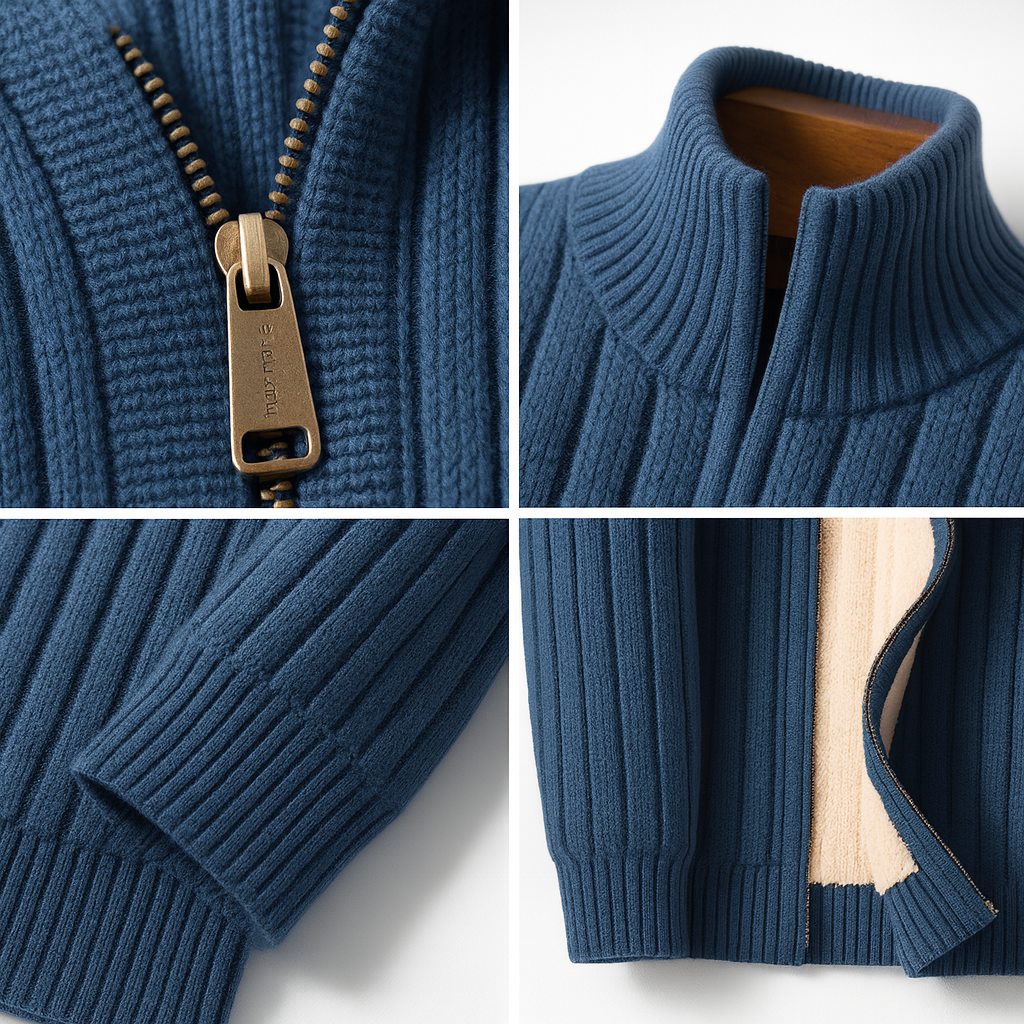 LIAM™ | ELEGANT ZIP CARDIGAN